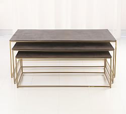 Alroy Rectangular Nesting Metal Coffee Tables
