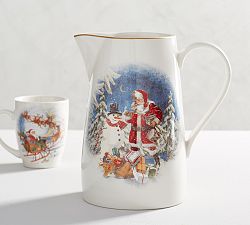 Nostalgic Santa Pitcher