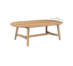 Colin Oval Coffee Table (54")