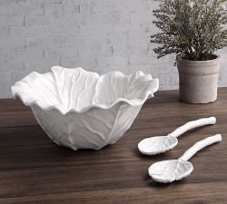 Lettuce Outdoor Salad Bowl With Servers