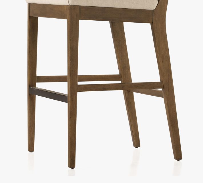Underneath view showing foot of chair and crossbars