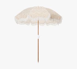 St. Tropez Premium Fringed Beach Umbrella