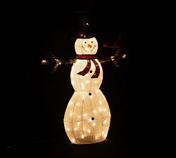 Lit Frosty Snowman