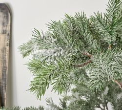 Snowy Faux Pine Tree in Pot