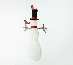 Lit Frosty Snowman