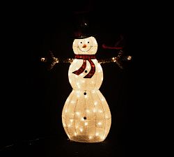 Lit Frosty Snowman