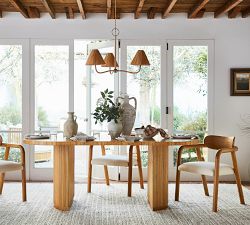 Dayna Round Rattan Chandelier (30&quot; - 40&quot;)