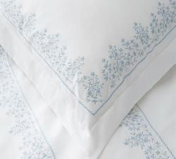 Kollin Cotton Percale Embroidered  Sham