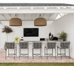 Bowie Metal Outdoor Barstool