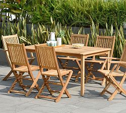 Reyes Teak Rectangular Outdoor Dining Table (59&quot;)