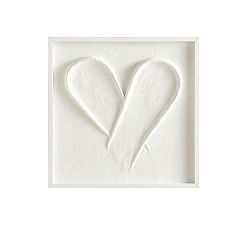 Stucco Textured  Heart Wall Art