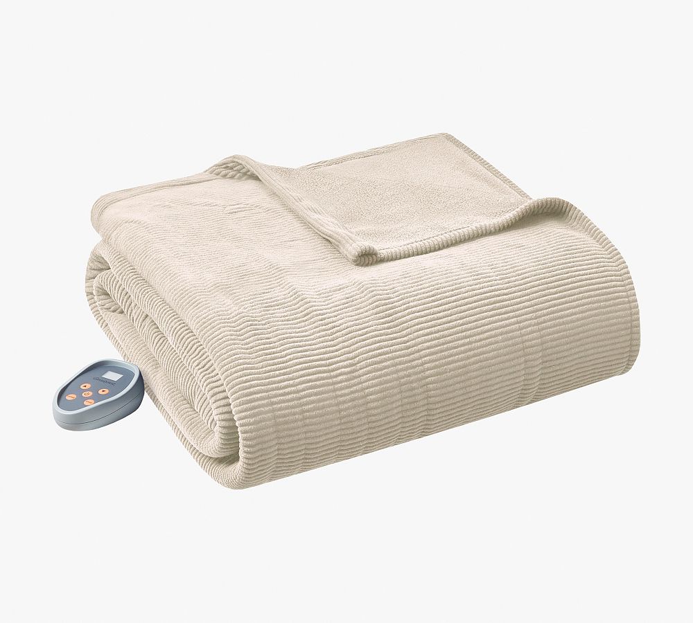 Beautyrest® Micro-Fleece Heated Blanket - Beige, Full