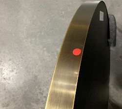 Open Box: Linden Round Pivot Mirror, 30" - Tumbled Brass