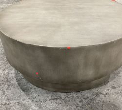 Open Box: Byron Round Coffee Table, 39" - Mason Gray