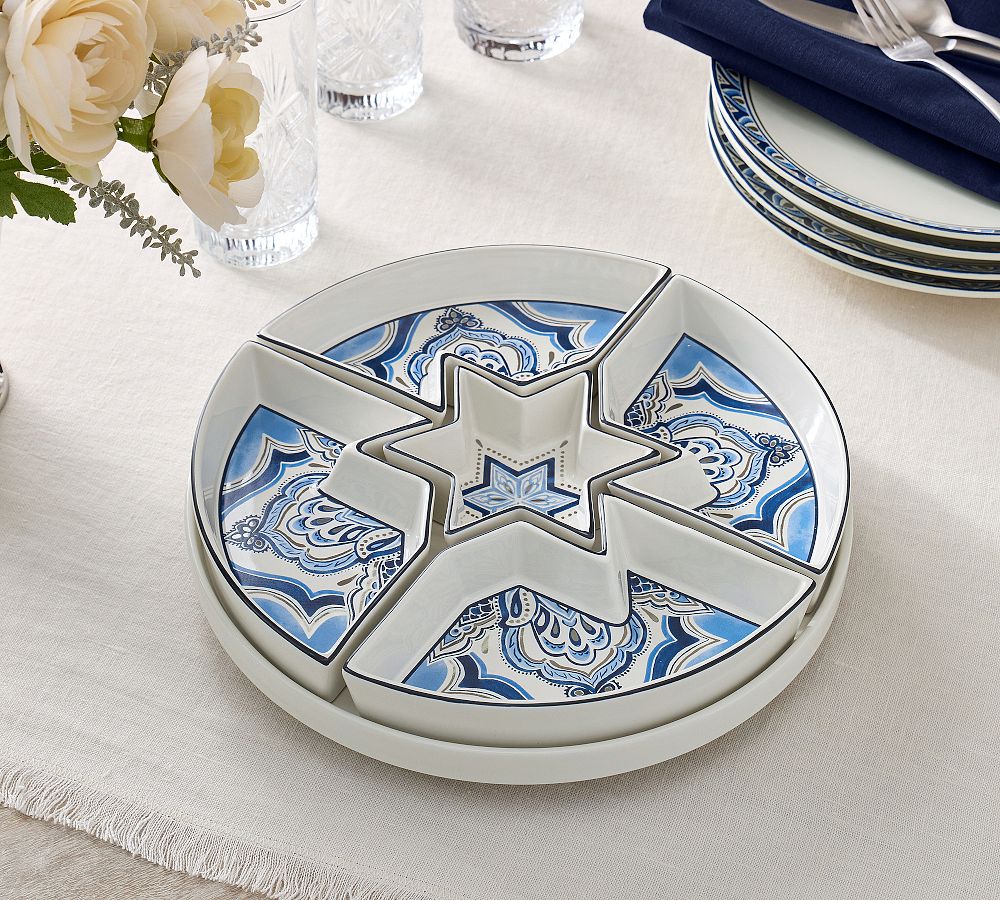 Hanukkah Medallion Lazy Susan