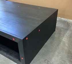 Open Box: Folsom Rectangular Grand Coffee Table (60&quot;) - Charcoal