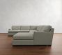 Townsend Square Arm L-Shaped Chaise Sectional (143&quot;)