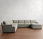 Townsend Square Arm L-Shaped Chaise Sectional (143&quot;)