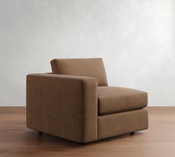 Build Your Own Carmel Wide Arm Leather Sectional