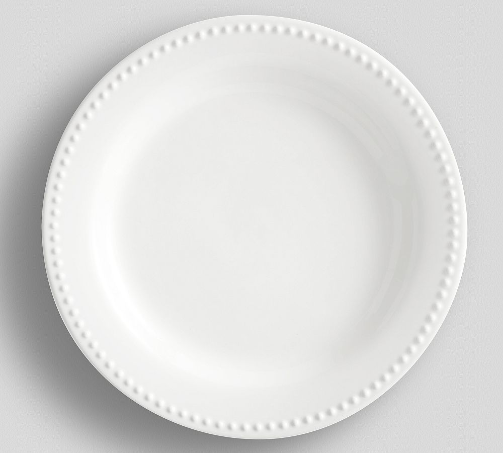 Emma Beaded Stoneware Dinner Plates: Set of 4