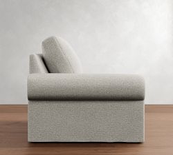 Build Your Own Big Sur Roll Arm Slipcovered Sectional