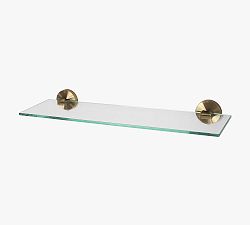 Open Box: Colbie 18&quot; Glass Shelf - Brushed Bronze