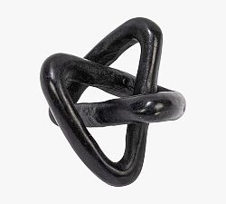 Variegated Marble Link Knot Decorative Object