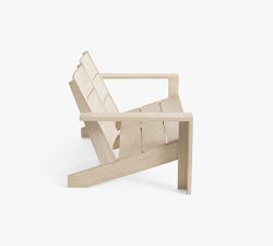 Indio Eucalyptus Modern Double Outdoor Adirondack (55")