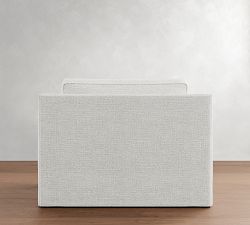 Cameron Slope Arm Slipcovered Twin Sleeper Sofa  (53")