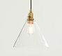 Flared Glass Cord Pendant (7&quot;-11&quot;)