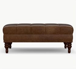Martin Leather Ottoman