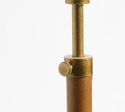 Chambers Leather Adjustable Task Floor Lamp (37")