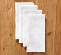 Classic Belgian Flax Linen Hemstitch Napkins - Set of 4