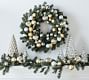 Faux Pine Ornament Wreath &amp; Garland