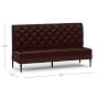 Hayworth Leather Banquette - 75" Triple Seat