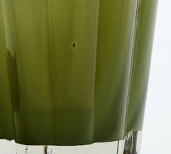 Scalloped Glass Candle Holder