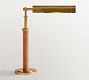 Chambers Leather Task Table Lamp (15")