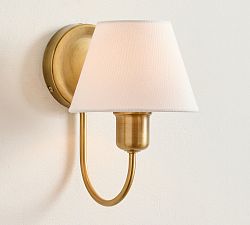 Holmes Linen Shade Sconce (10&quot;)