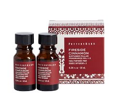 Flameless Diffuser Candle Fragrance Oil - Fireside Cinnamon, Set of 2
