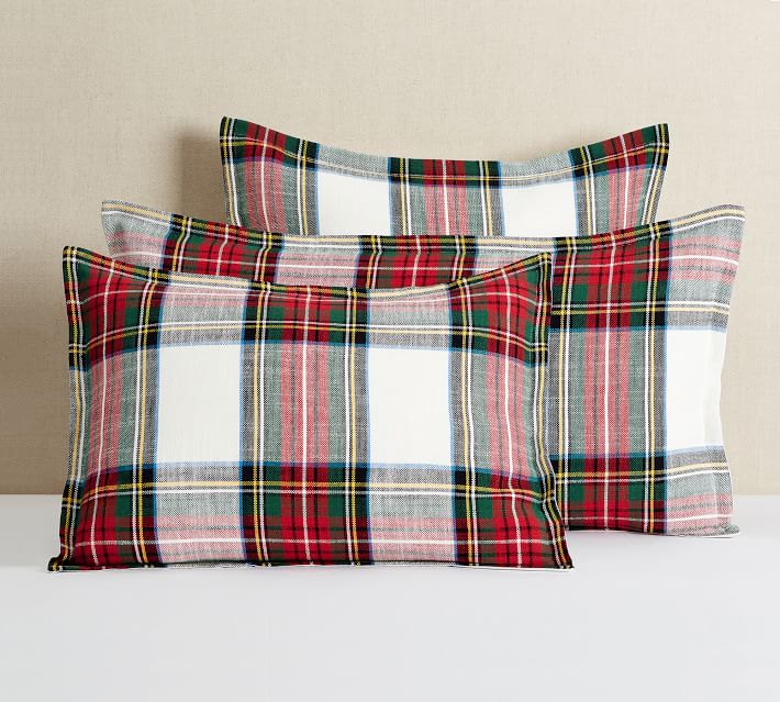 Stewart Plaid Sham Cozy Elegant Bedding Pottery Barn