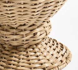 Huntington Rattan Pedestal Vase