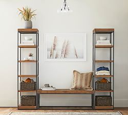 Malcolm 3-Piece Entryway Set with Bookcases