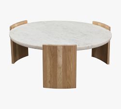 Laurie Round Marble Coffee Table (35&quot;)
