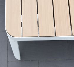 Marshall Metal Rectangular Outdoor Dining Table (82")