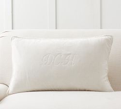 Fringe Velvet Lumbar Pillow Cover