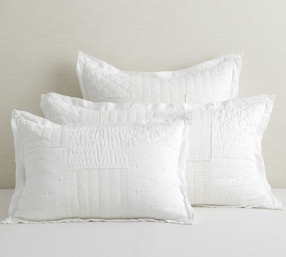 Belgian Flax Linen Patchwork Sham
