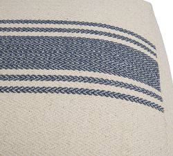 River Striped Pouf