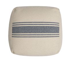 River Striped Pouf