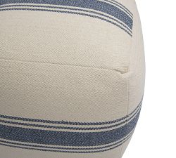 River Striped Pouf