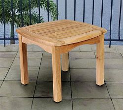 Valley Teak Square Outdoor Side Table (19")